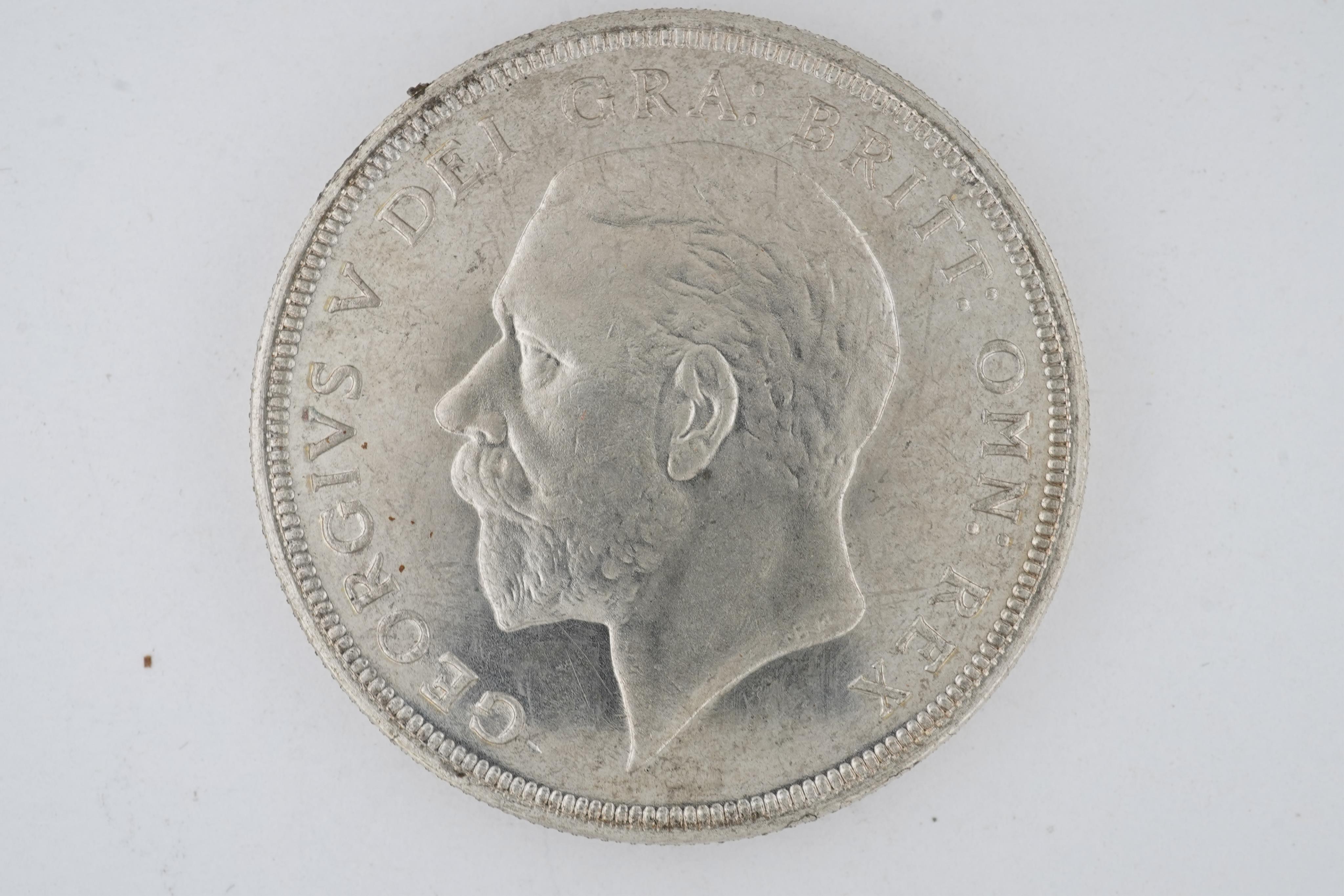 British coins, George V, ‘wreathed’ crown 1931, S. 4036, cleaned otherwise about EF